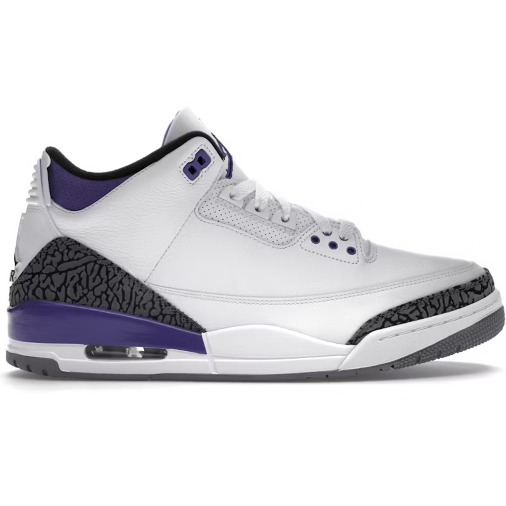 White and Purple Sneakers